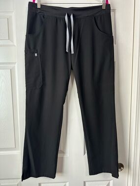 Women’s Black Drawstring Utility Scrub Pants